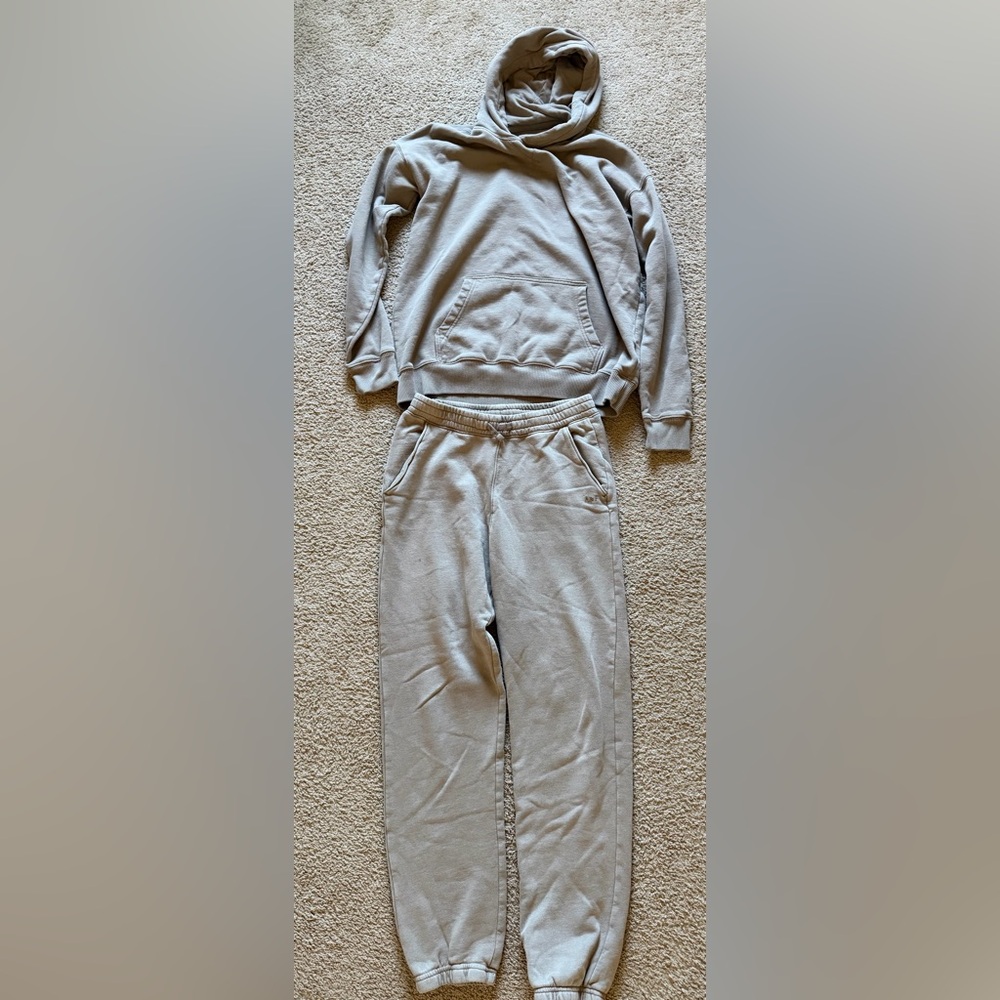 Boys Abercrombie Kids Essential Hoodie and Loose Sweatpants